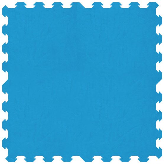 Morbido tappeto azzurro 100x100 cm