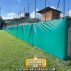 Protezione antitrauma su recinzioni con rete verde